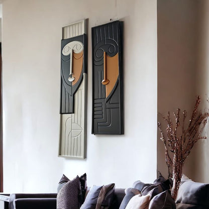Wall design combines functionality with contemporary style, utilizing wallpaper, paint, shelving, mirrors, and art to create a visually appealing and harmonious space that reflects both personality and sophistication.