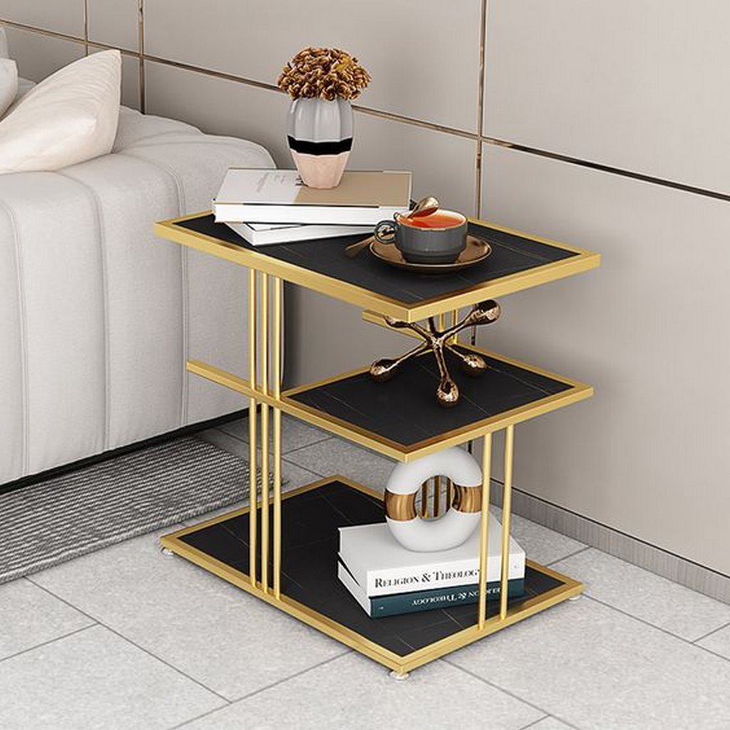 Rectangular small Metal Coffee Table for home and office, Side Tables - The Gharnish - A Unit of Satkala Creations