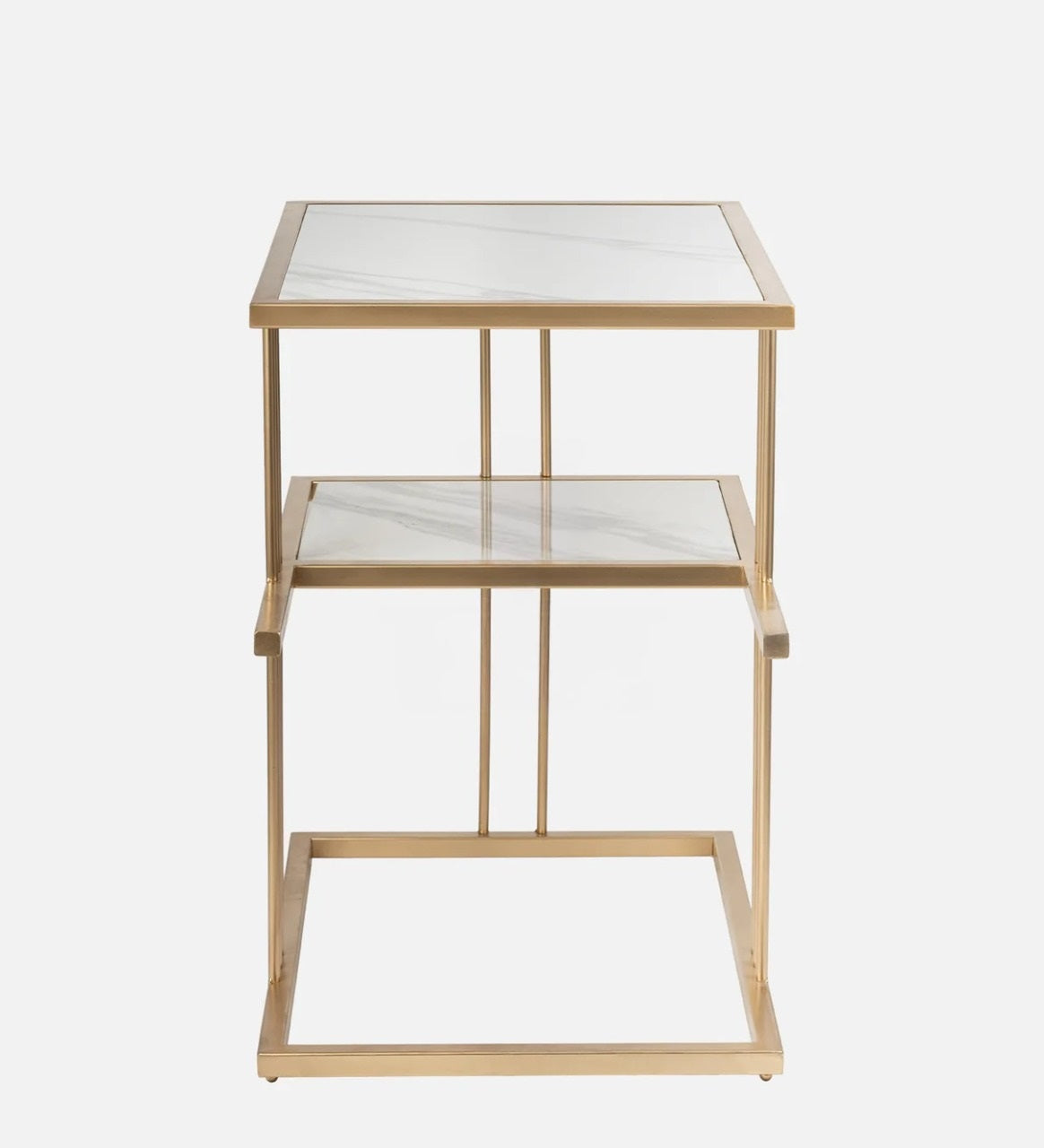 Rectangular small Metal Coffee Table for home and office, Side Tables - The Gharnish - A Unit of Satkala Creations