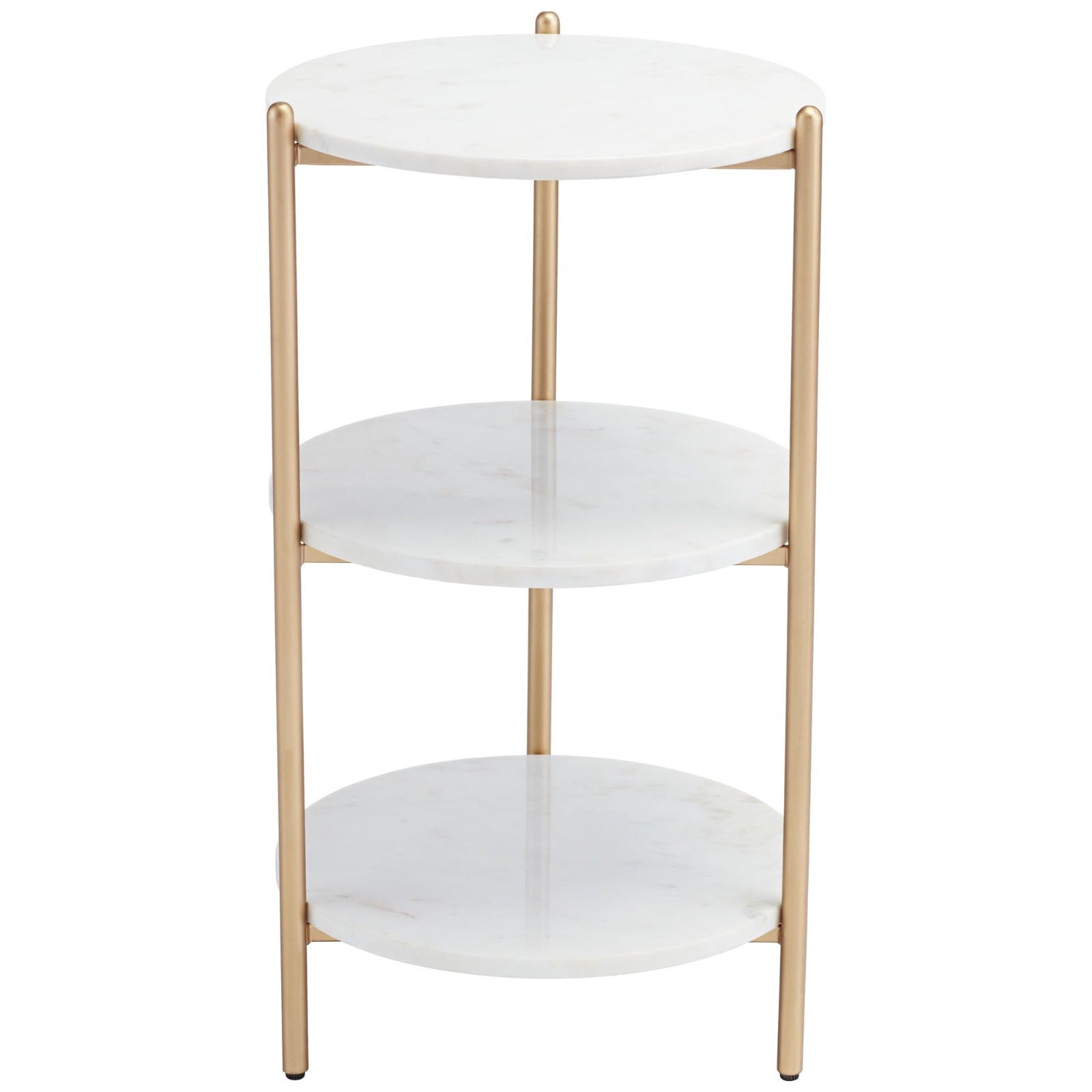 3-Tier Sofa Side Table, Modern Round Side Table,End Table Accent Table - The Gharnish - A Unit of Satkala Creations