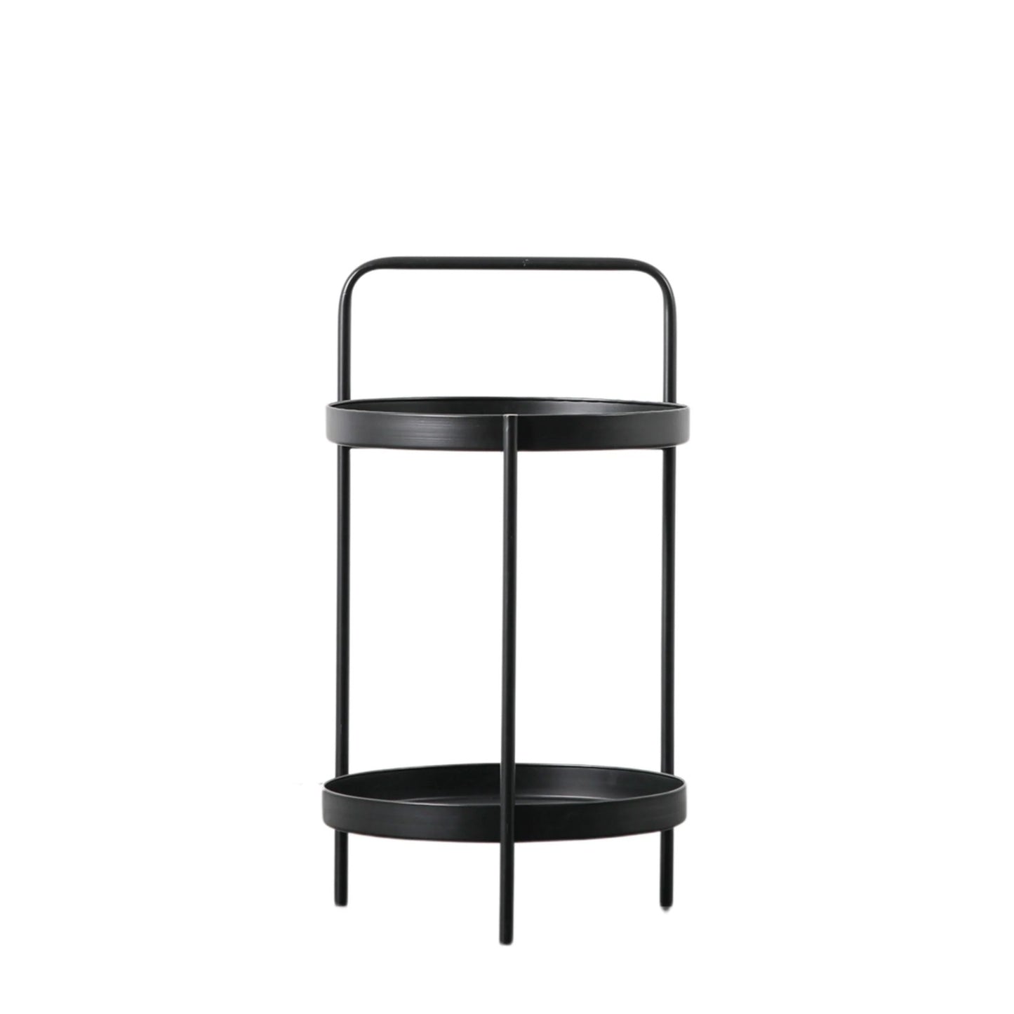 Black Iron Tray contemporary and minimalist Side Table - The Gharnish - A Unit of Satkala Creations