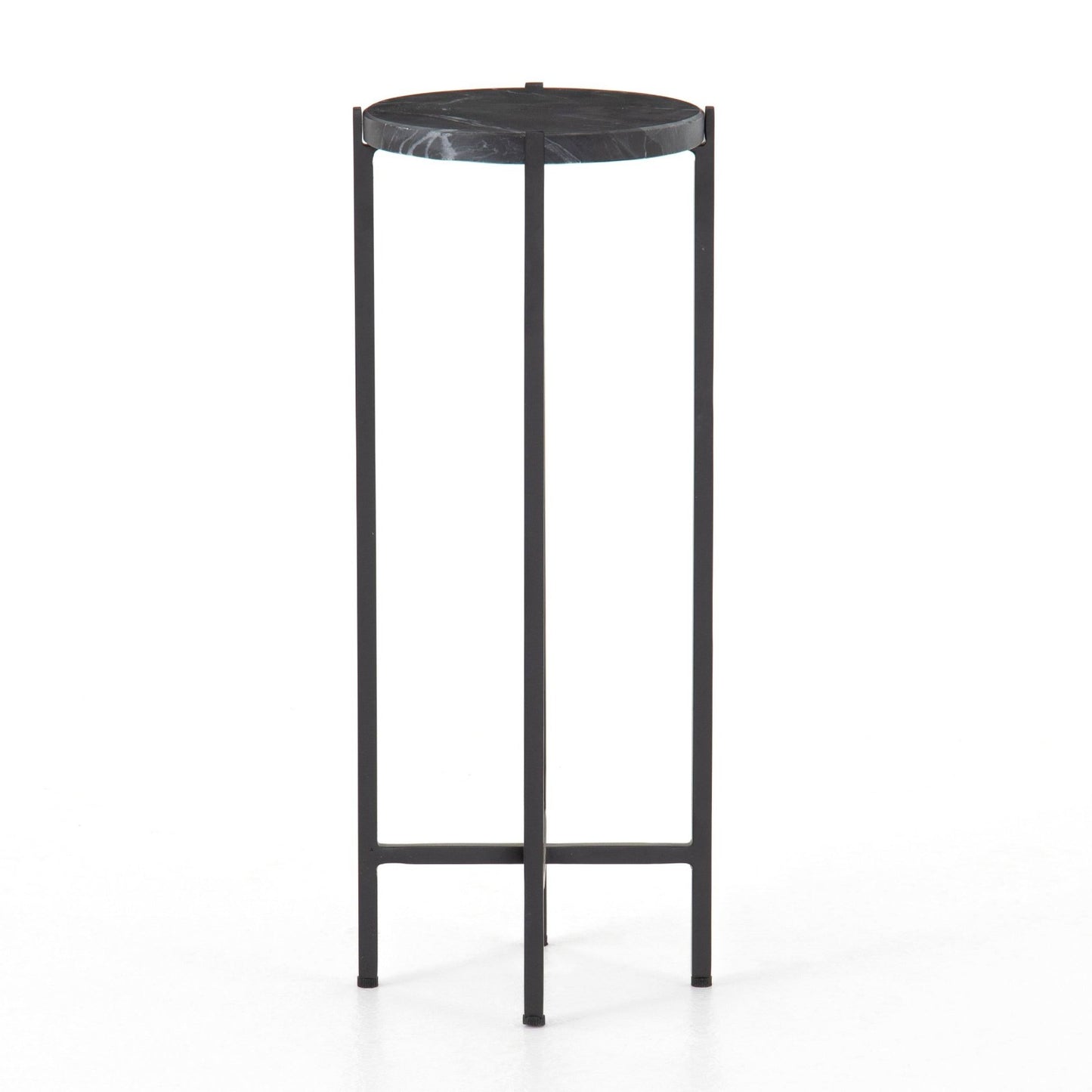 Iron Bar Table with Marble Top - The Gharnish - A Unit of Satkala Creations