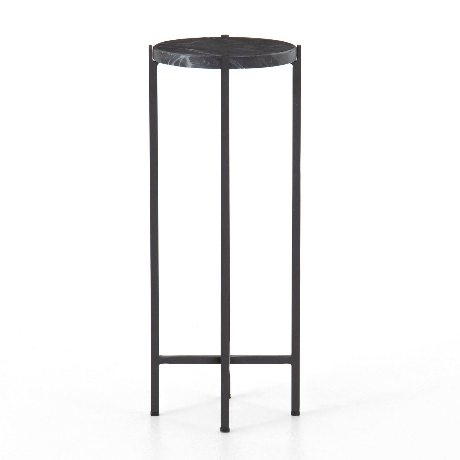 Iron Bar Table with Marble Top - The Gharnish - A Unit of Satkala Creations