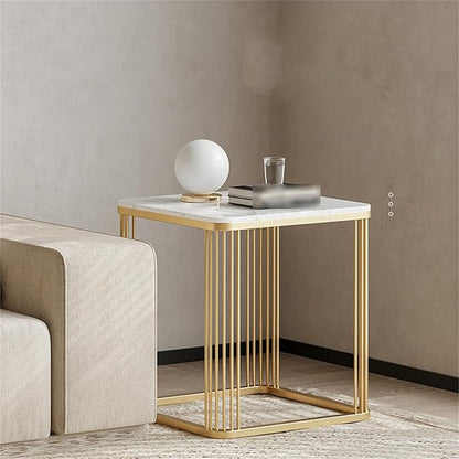 Metal Pipe Frame Bedside Table,End Table, Coffee Table for Home and Office - The Gharnish - A Unit of Satkala Creations