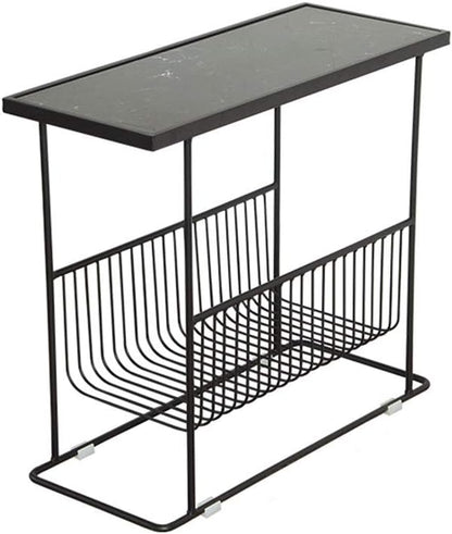 Metallic Marble Top Storage Side Tables, Coffee Table, Accent Tables & End Tables - The Gharnish - A Unit of Satkala Creations