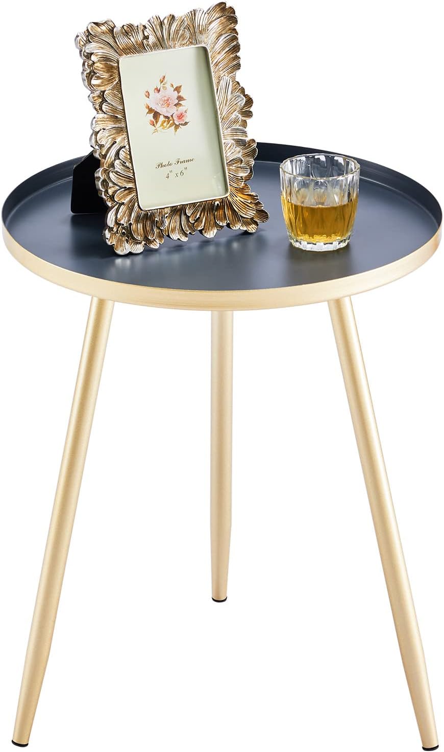 Round Metal 3 Leg Table for Bedroom or living room - The Gharnish - A Unit of Satkala Creations
