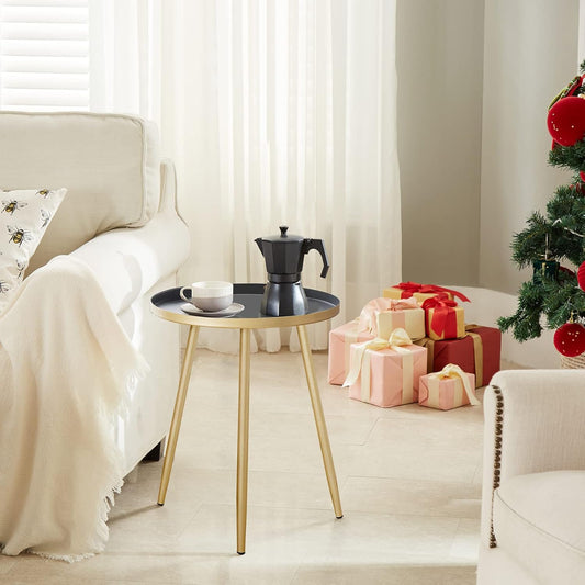 Round Metal 3 Leg Table for Bedroom or living room - The Gharnish - A Unit of Satkala Creations