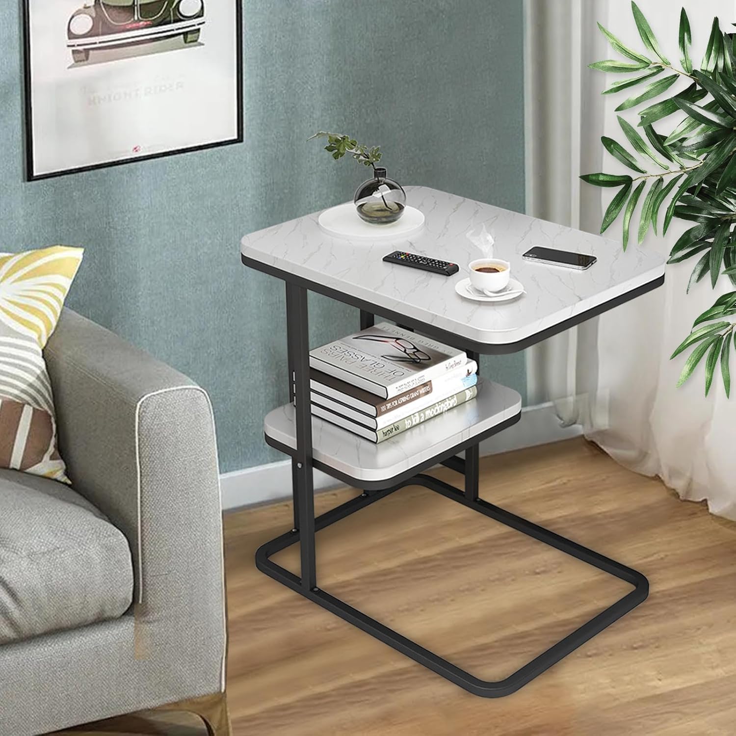 Sofa Side Cabinet Modern Simple Small tea table Sitting Room Corner Table Multi-functional square Table - The Gharnish - A Unit of Satkala Creations