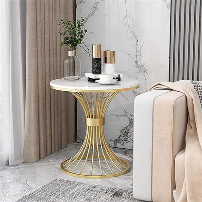 Circular Solid Centre Tea, Sofa, end, and Bedside Tables, Round Coffee Table - The Gharnish - A Unit of Satkala Creations