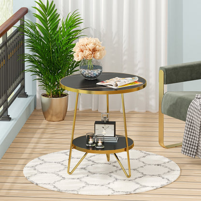 Modern Coffee Table with Metal Frame | Side Table for Living Room - The Gharnish - A Unit of Satkala Creations