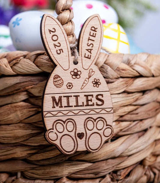 Customise Basket for Easter Gifting by The Gharnish, limited edition storage basket with festive design for Easter gifts.
