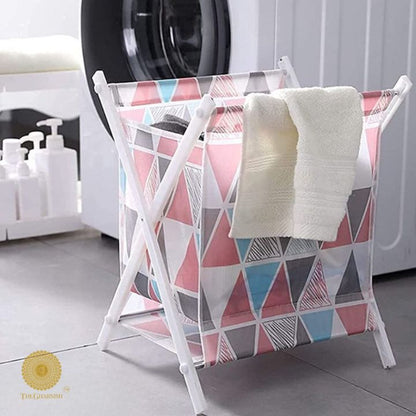 Folding Laundry Basket - The Gharnish - A Unit of Satkala Creations