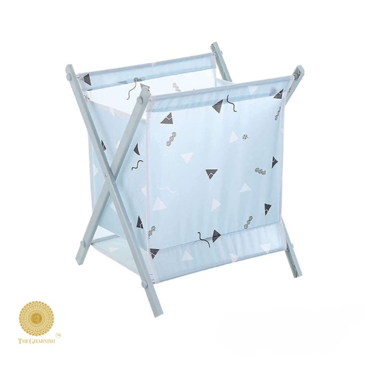 Folding Laundry Basket - The Gharnish - A Unit of Satkala Creations
