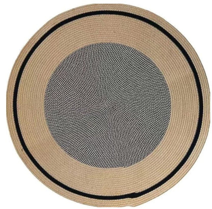Stylish Moroccan rug used as decorative storage, featuring intricate patterns and vibrant colors by The Gharnish.
