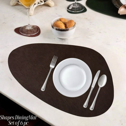 Modern Leather Heat Resistand and Stylish Table Mats - The Gharnish - A Unit of Satkala Creations