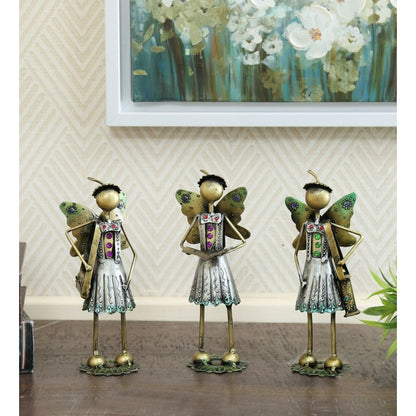 Antique Silver Finish Butterfly Figurine - The Gharnish - A Unit of Satkala Creations