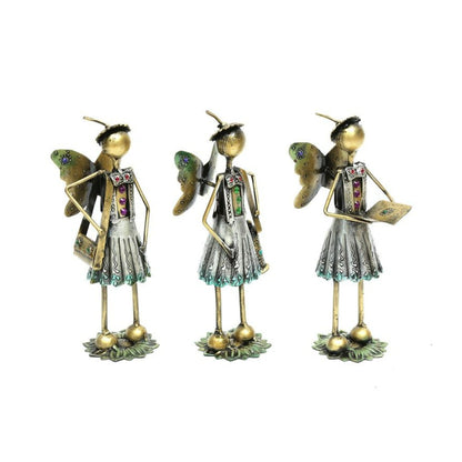 Antique Silver Finish Butterfly Figurine - The Gharnish - A Unit of Satkala Creations