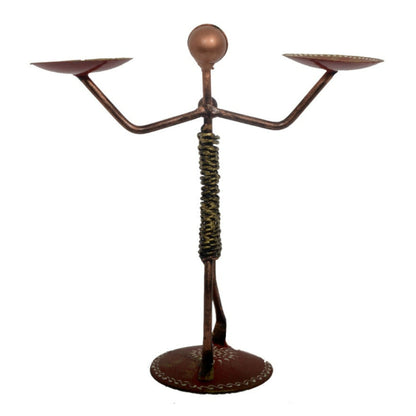 Lady With Kid Tea Light Stand - The Gharnish - A Unit of Satkala Creations