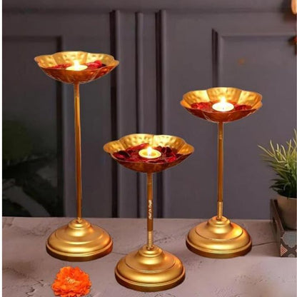 Flower bowl urli with stand by The Gharnish, featuring a decorative ceramic design perfect for floral arrangements and home decor.