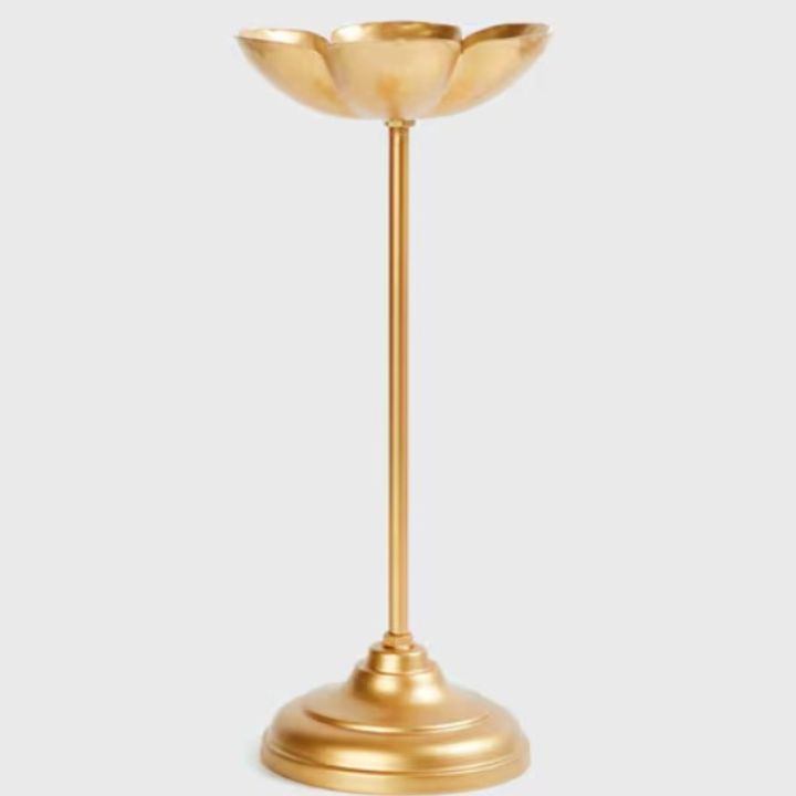 Flower Bowl Urli with Stand by The Gharnish, decorative ceramic urli featuring a floral design and sturdy stand for elegant display.