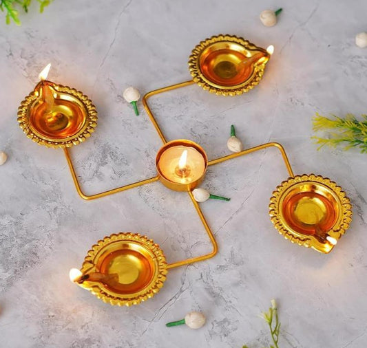 Swastik Deepak Diya - The Gharnish - A Unit of Satkala Creations