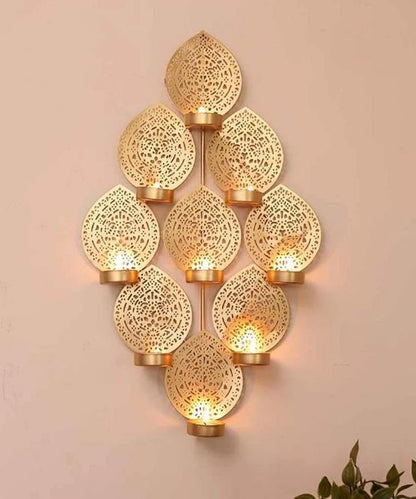 Wall Mounted Decorative T-Light Holder - The Gharnish - A Unit of Satkala Creations