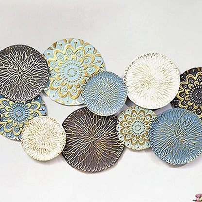 Designed Plated Metallic Wall Art (48x22 Inches) - The Gharnish - A Unit of Satkala Creations