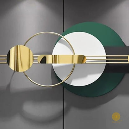 Metallic Geomatric Wall Art (48x23 Approx) - The Gharnish - A Unit of Satkala Creations