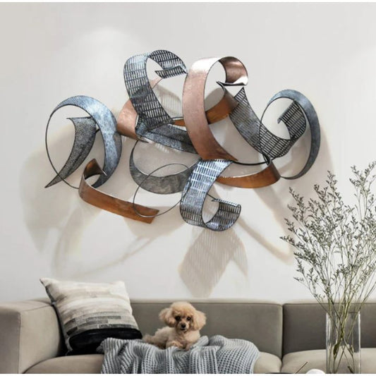 Modern irregular abstract decorative wall art by The Gharnish, 48x30 inches, featuring bold shapes and contemporary design.