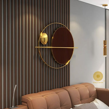Oval ring geometric wall art by The Gharnish, 40x26 inches, featuring modern abstract design for stylish wall decoration.