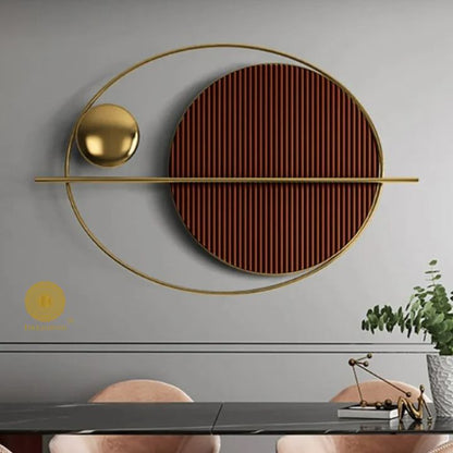 Oval ring geometric wall art by The Gharnish, 40x26 inches, featuring modern abstract design for stylish wall decor.