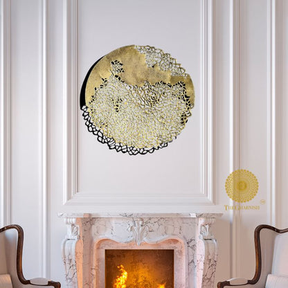 Set of 3 Coral Reef wall art pieces by The Gharnish in 16, 12, and 8 inches, featuring vibrant coral reef designs.