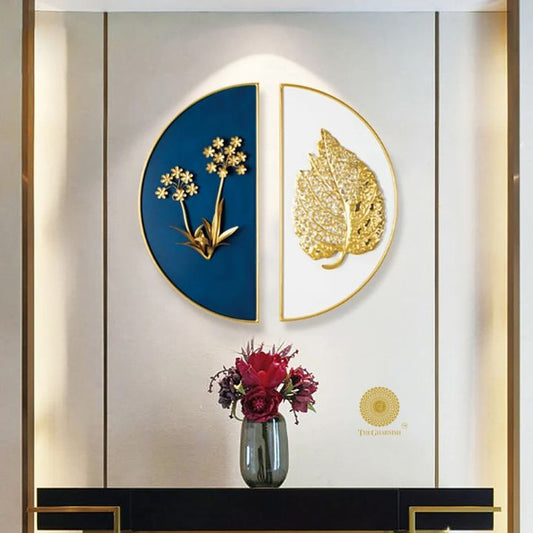 Tropical Leaf Decorative Wall Accent for Living Space and Office - The Gharnish - A Unit of Satkala Creations