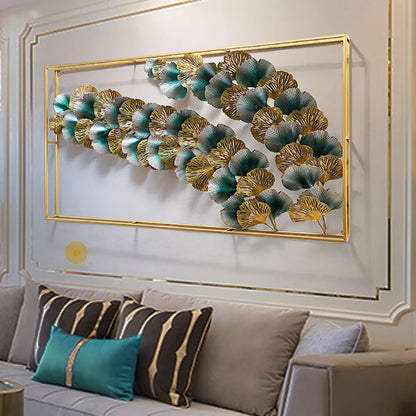 Waving Flower Frame Wall Art (48x24 Inches) - The Gharnish - A Unit of Satkala Creations