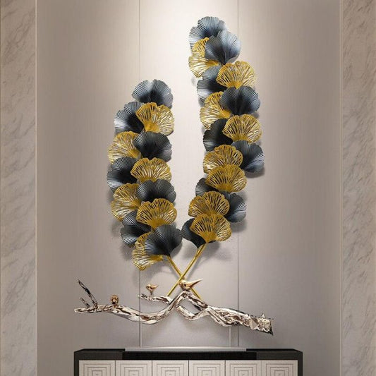 Waving Flower sticks Wall Art (24x48 Inches) - The Gharnish - A Unit of Satkala Creations