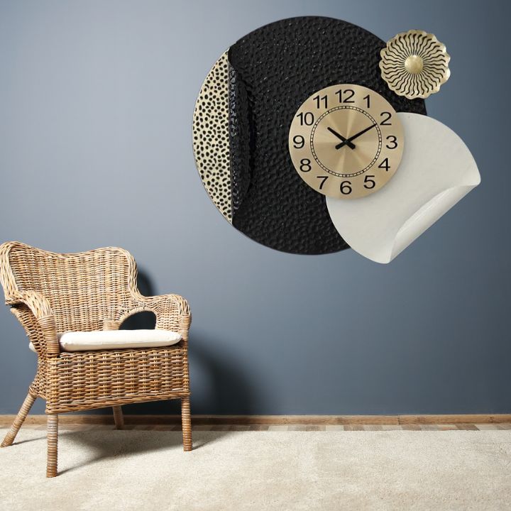 Big Circles Wall Clock (24 Inches ) - The Gharnish - A Unit of Satkala Creations