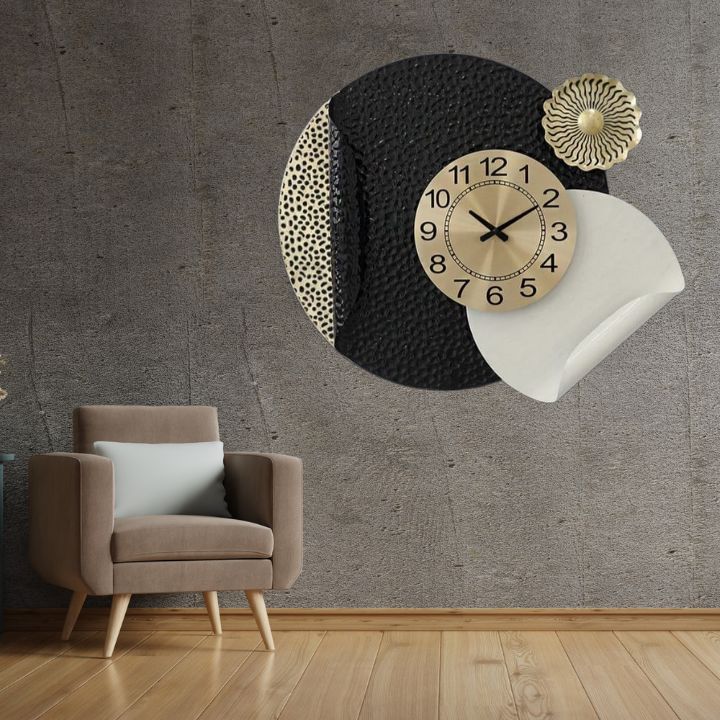 Big Circles Wall Clock (24 Inches ) - The Gharnish - A Unit of Satkala Creations