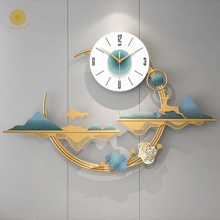 Chronical Nature Wall Clock (37x21 Inches) - The Gharnish - A Unit of Satkala Creations