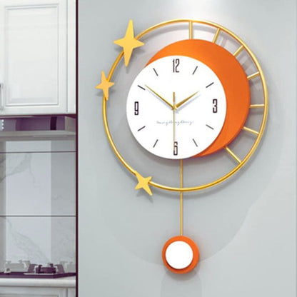 Designer Contemporary Wall Clock (16x23 Inches) - The Gharnish - A Unit of Satkala Creations