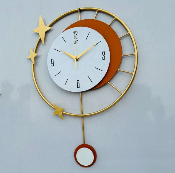 Designer Contemporary Wall Clock (16x23 Inches) - The Gharnish - A Unit of Satkala Creations