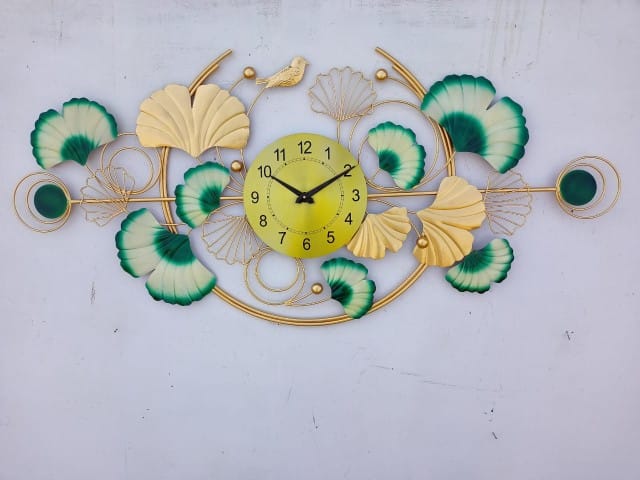 Flower Petal Wall Clock (48x23 Inches) - The Gharnish - A Unit of Satkala Creations