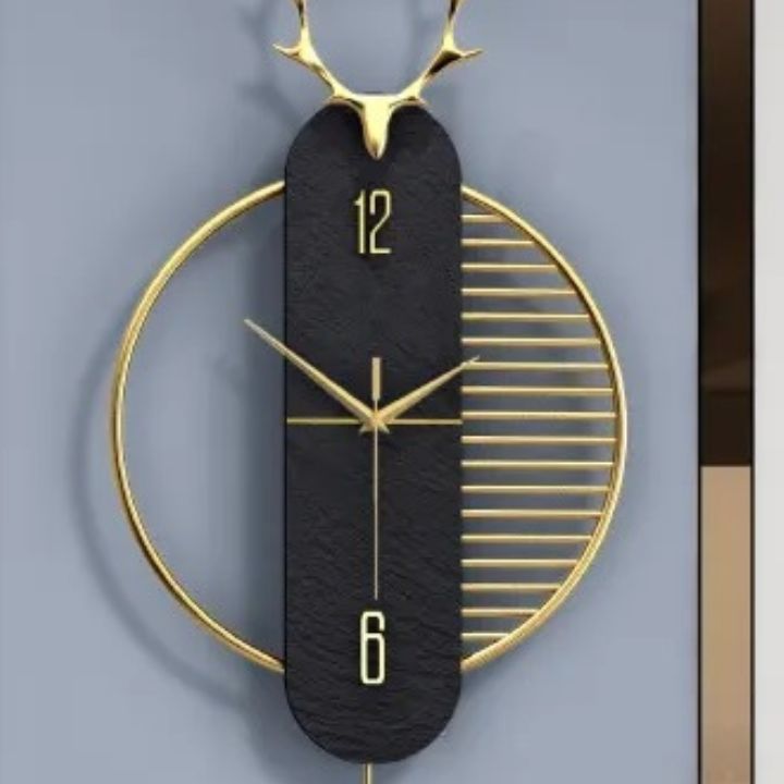 Modern Contemporary round textured wall clock (12x27 Inches) - The Gharnish - A Unit of Satkala Creations
