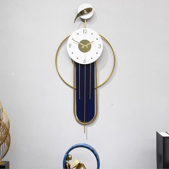 New Pattern Decorative Wall Clock (32*15 Inches) - The Gharnish - A Unit of Satkala Creations