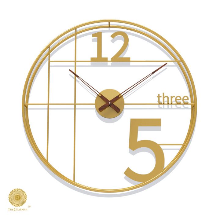 Numeric Double Ring Wall Clock (24 Inches Dia) - The Gharnish - A Unit of Satkala Creations