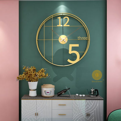 Numeric Double Ring Wall Clock (24 Inches Dia) - The Gharnish - A Unit of Satkala Creations