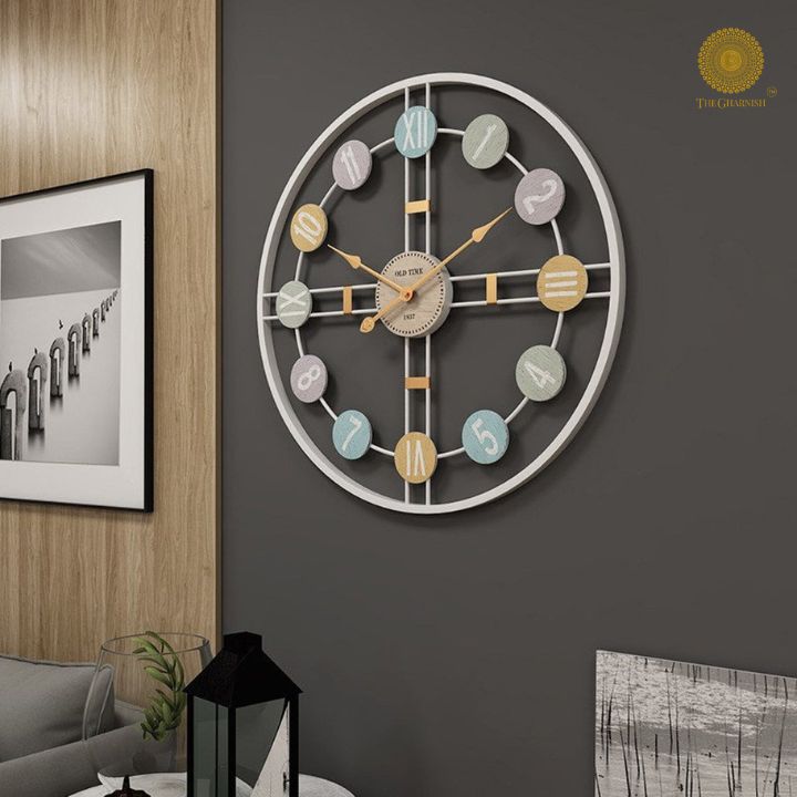 Roman Numieric Wall Clock (24 Inches Dia) - The Gharnish - A Unit of Satkala Creations
