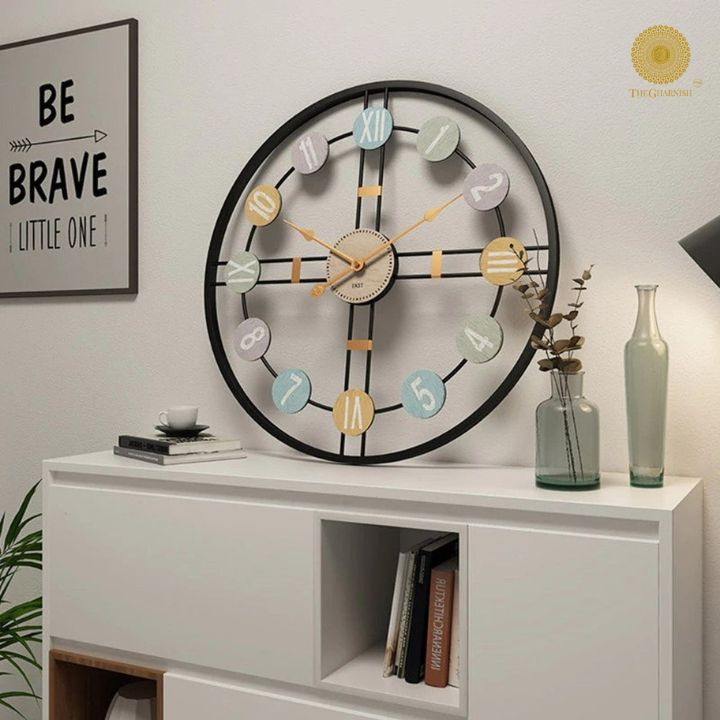 Roman Numieric Wall Clock (24 Inches Dia) - The Gharnish - A Unit of Satkala Creations