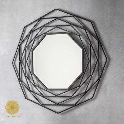 Walls Of Iron Wall Mirror (24 Inches) - The Gharnish - A Unit of Satkala Creations