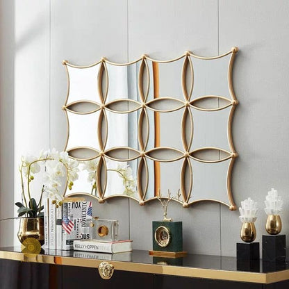 Creative Porch square wall mirror by The Gharnish, 48x36 inches, featuring a modern decorative design for interior or porch decor.