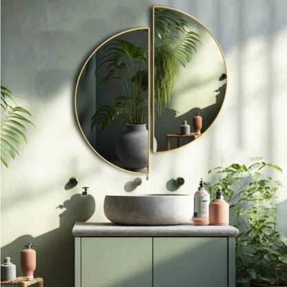 Unique and timeless irregular wall mirror by The Gharnish with a distinctive, artistic shape perfect for modern interior decor.